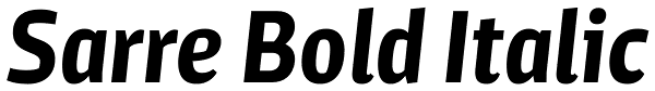 Sarre Bold Italic Font