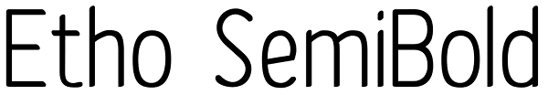 Etho SemiBold Font