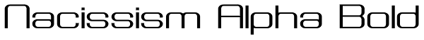 Nacissism Alpha Bold Font