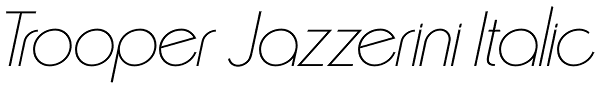 Trooper Jazzerini Italic Font