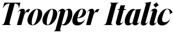 Trooper Italic Font